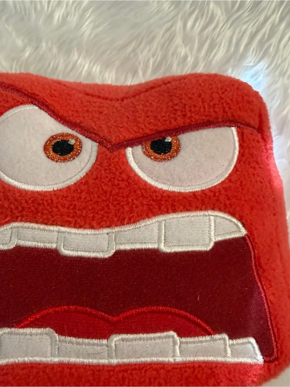 Disney Store Inside Out 2 Emotion Anger 9.5” Soft Plush Stuffed Toy Red
